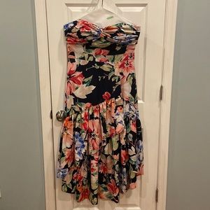 Eliza J Strapless High/Low Dress